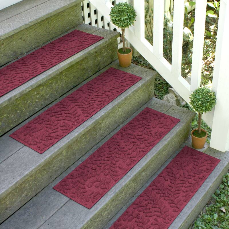 WaterHog Boxwood 8.5"x30" Indoor/Outdoor Stair Treads Set/4 8.5x30 Bed Bath & Beyond 38370620